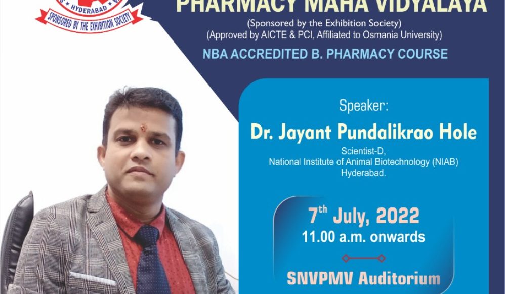 Seminar on 07-07-2022 by Dr.Jayant Pundalikrao Hole