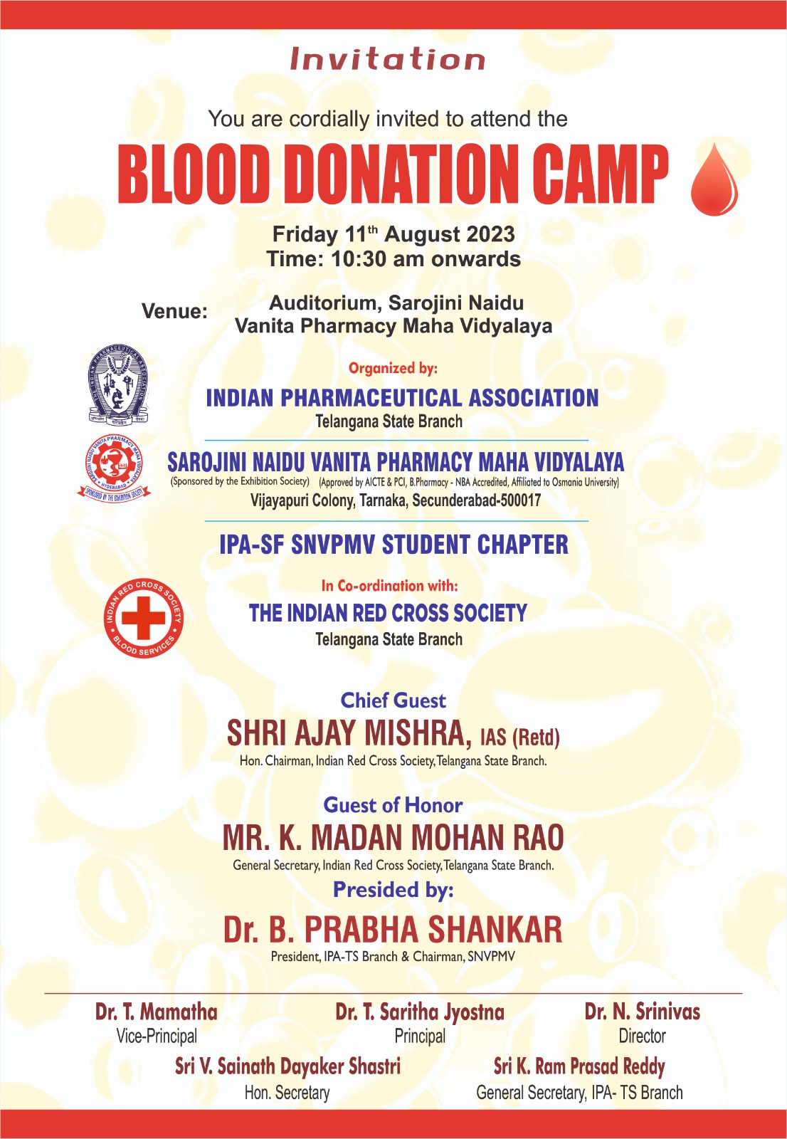 Blood Donation Camp on 11-08-2023