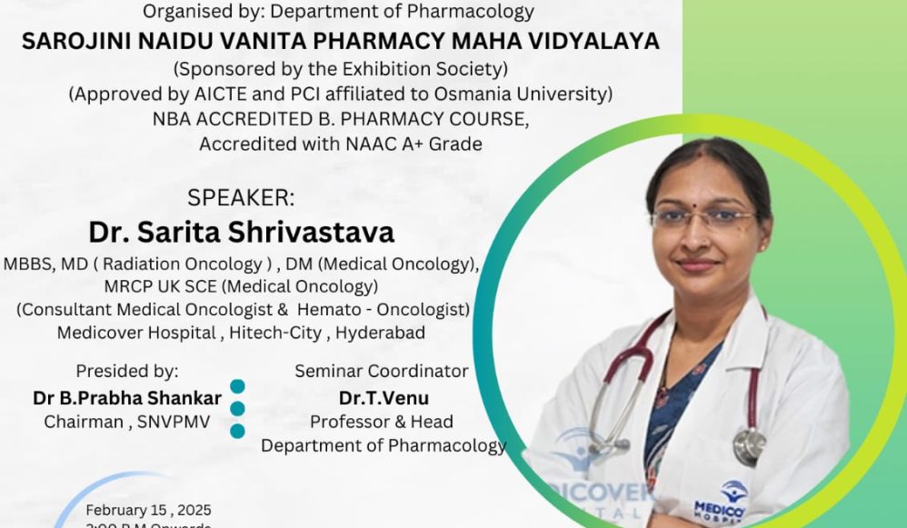 Pharmacology Lecture Series by Dr Sarita Shrivastava